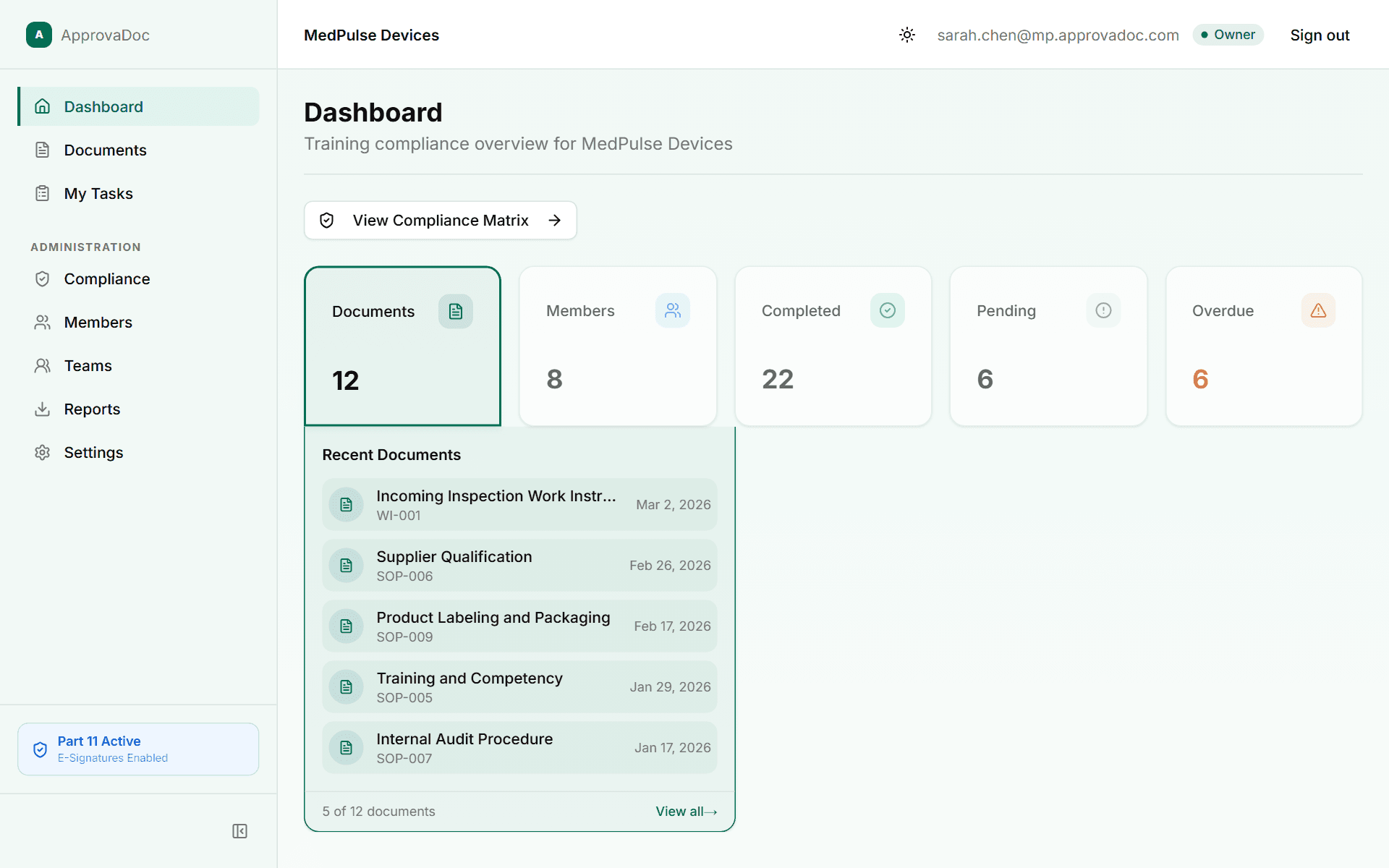 FDA QMSR Training Records